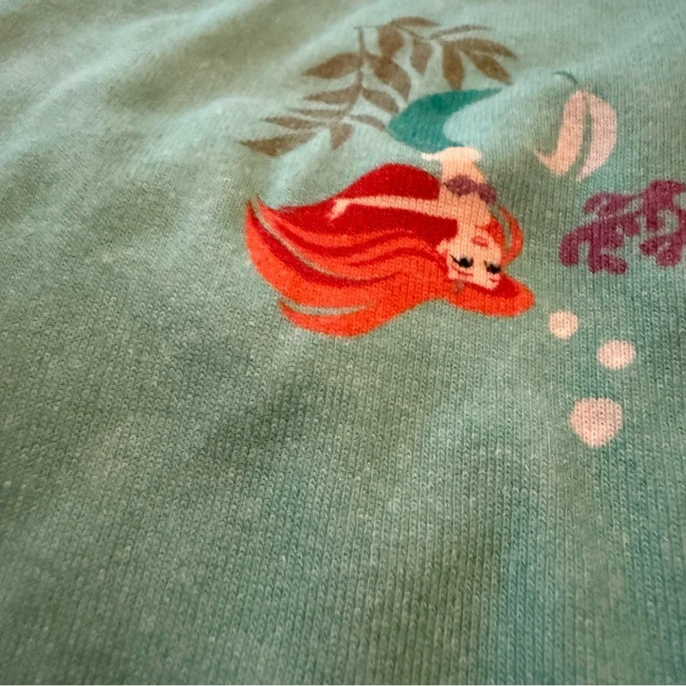 Hanna Andersson Disney Ariel Little Mermaid Pajamas Organic Cotton Kids 5 110